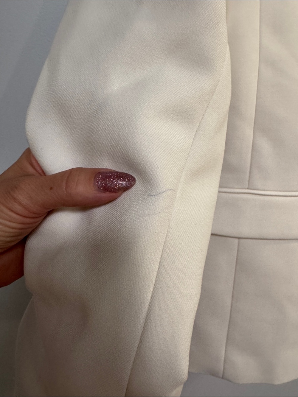 Ann Taylor Madison Winter White Single-Button Tailored Blazer 8P - Picture 7 of 8